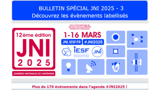 Agenda des JNI ...